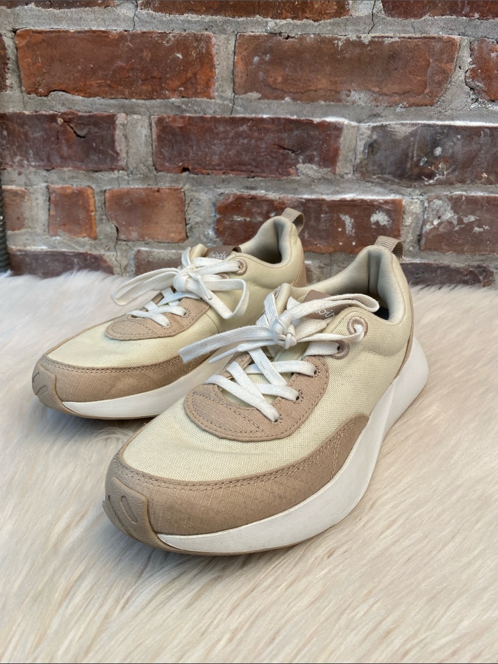 Allbirds Courier Stony Cream/Rugged Beige Sneakers, Size 8 - Picture 5 of 16